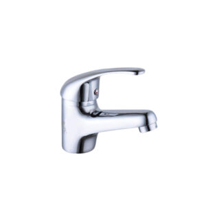 Krystal Chrome Lever Deck Basin Mixer [BAS-35]