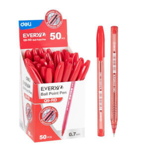 Q9 Ball Point Pen 0.7mm 50's Red