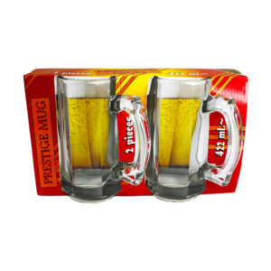 Beer Mug Glass Prestige 2Pc 422Ml [Cu288]