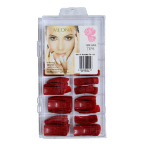Mijona Nail Tips Red 100's M9511-r
