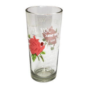 Glass [EACH] Flower Print [G2135]