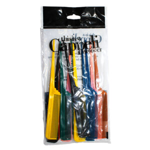 Cappelie Tail Combs Blk & Asst  Com001