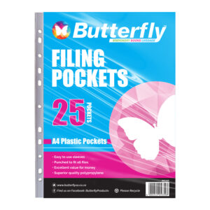 Butterfly Filing Pocket 25's A4