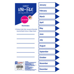 Marlin File Div B/board 160gsm 020t