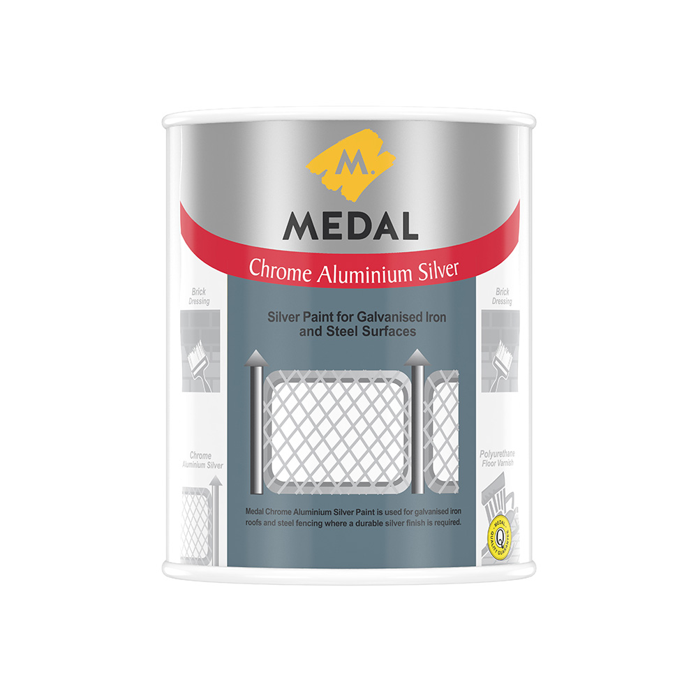 Medal Chrome Aluminium Silver 1ltr