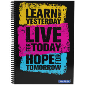 Marlin Design  Side Spiral Notebook A4 100pg F/m