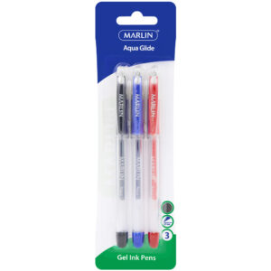 Marlin Gel Tbd Glide Ink Pen'S 3'S Asst