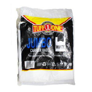 Tuff One Jumbo Plastic Bag White 100's