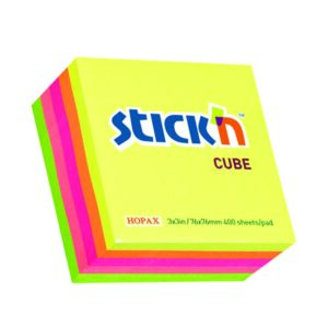 Stick N Notes 76x76 Neon Cube  32033833