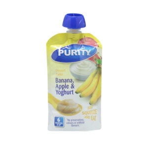 Purity Pouches Banana Apple Yoghurt 110ml