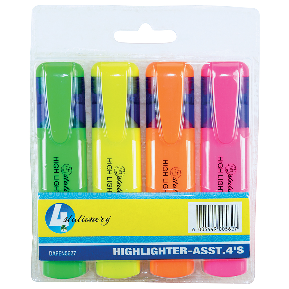 Trefoil Highlighter 4 Pack
