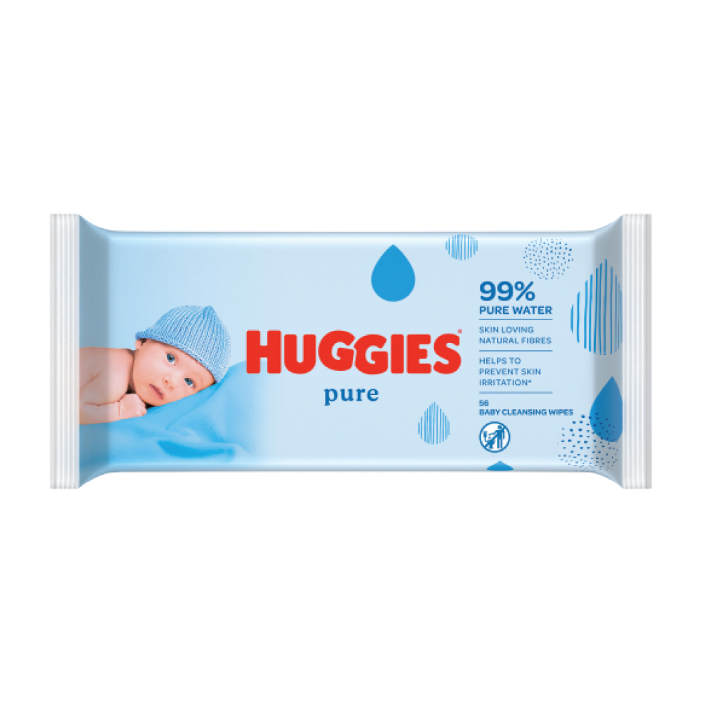 Huggies Wipes 56's Pure