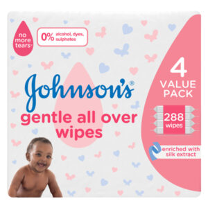 J&j B/wipes Gentle A/over Wipes V/pack 288's