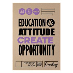 Crox Exercise Book Unruled 72pg
