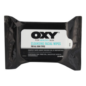 Oxy Cleansing Facial Wipes 25's   9462100