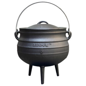 Minhaj Cast Iron 3 Leg Pot No 6