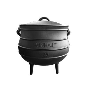 Minhaj Cast Iron 3 Leg Pot No 25