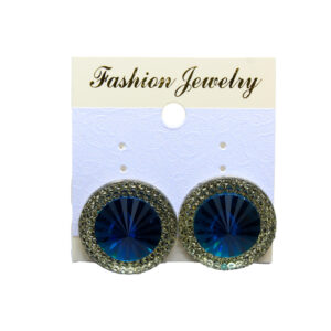 Earring L/stone Asstd Colours [MS934]