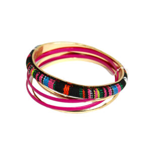 Bangle Set 5pc Twirl Assts Col [MS5016]