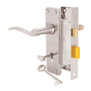 Trojan Lockset 2l Cp Sapphire Satin Chrome