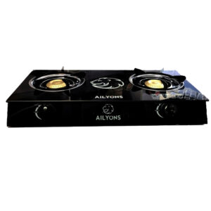 Ailyons  Gas Stove 2 Burner (Glass Top)