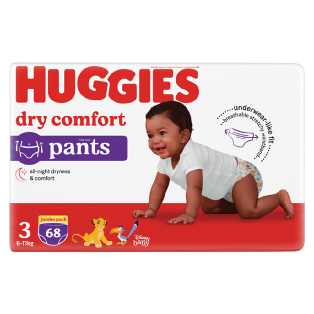 Huggies D/com Pants J/pk Size 3 (68)