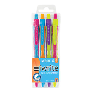 Iwrite Col Gel/ret/ Pens  4's Wallet [52-0034-30]