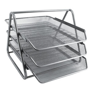 Letter Tray Silver (m700) 3 Tier[66-0427-17]