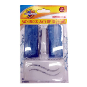 Closemyer Toilet Blue Rimblock 3pcs