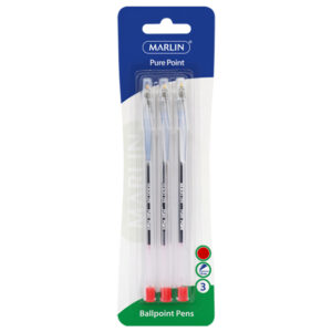 Marlin Transparent Pens 3's Red/ass Sm67