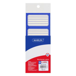 Marlin Blue Border Labels 24's O28b