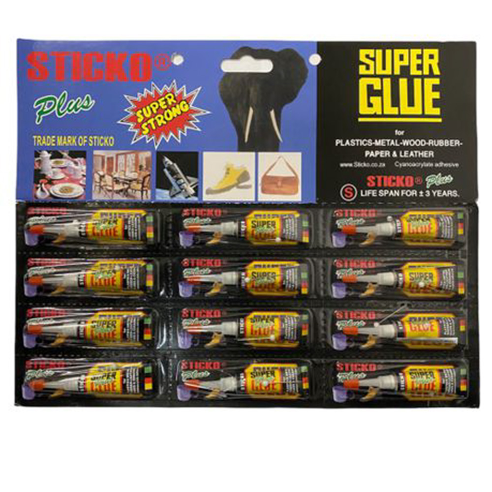 Super Glue-sticko 12's