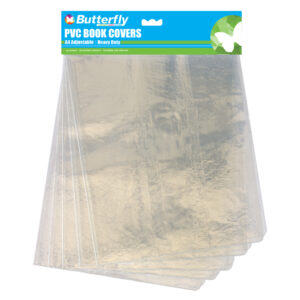 A4 Plastic Book Cover Pvc 5's 120mic Sch550