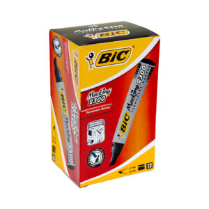 Bic Markers {chisel} Black