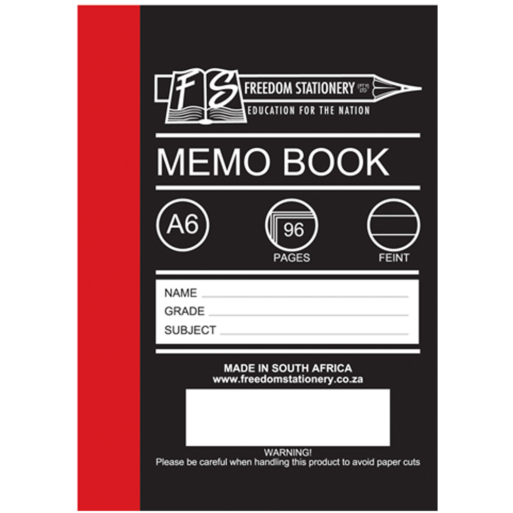 Memo Books A6 96pg 1060