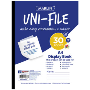 Uni-file/marlin 30 Page Display Book