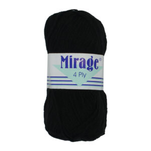 Mirage 4ply Black 017