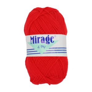Mirage 4ply Bright Red 009