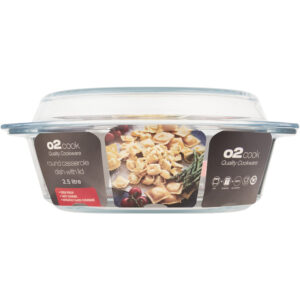 O2 Glass Casserole + Lid 2.5l [COOK8698]