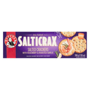Salticrax 200g Rosemary & Roasted Garlic