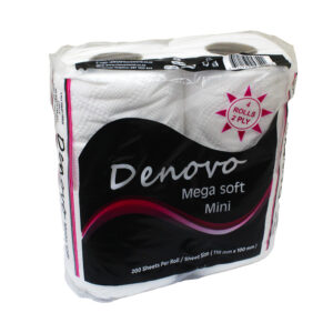 Denovo 2ply Mega Soft Mini T/roll 4's